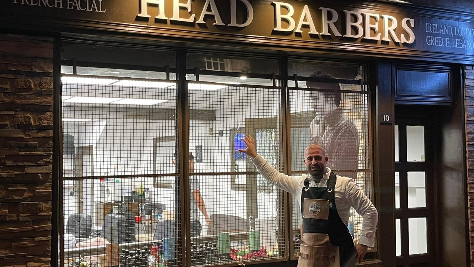 The Head Barbers shopfront at 10 Paul Street, Cork